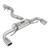 Supersprint Rear exhaust "Racing" Right O100 - Left O100 - 049224
