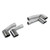 Supersprint Endpipe kit Right 100x75 - Left 100x75 "Gun Metal Grey" - 249247