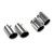 Supersprint Endpipe kit Right OO100 - Left OO100 "Gun Metal Grey" - 249956