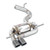 Supersprint Rear exhaust 90x70 "Gun Metal Grey" with valve - 329207
