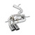 Supersprint Rear exhaust 90x70 "Gun Metal Grey" with valve - 329227