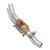 Supersprint Front exhaust Right with Metallic catalytic converter. - 391202