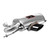 Supersprint Rear Exhaust "Gun Metal Grey" oval tail pipe 150x105 with bypass valve - 441705