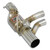 Supersprint Rear pipe left  with valve + Metallic catalytic converter(Deletes GPF) - 393334