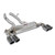 Supersprint Rear exhaust "Gun Metal Grey" Right OO100 - Left OO100 with valve - 525546