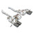 Supersprint Rear exhaust right OO100 - left OO100 "Gun Metal Grey", with valves - 527646
