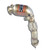 Supersprint Turbo downpipe kit +  Metallic catalytic Left - 529041
