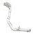 Supersprint Downpipe Left + primary catalytic 200CPSI (RHD - LHD) - 724541