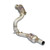 Supersprint Downpipe Left + double metallic catalytic converterWith bungs for the pressure sensor - 724891