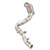 Supersprint Downpipe Left + primary catalytic 200CPSIDeletes the secondary catalytic - 725441