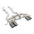 Supersprint Rear exhaust "Race" Right OO100 + Left OO100 "Gun Metal Grey" - 746046