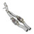 Supersprint Front pipes kit with metallic catalytic converter right - left - 778132