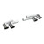 Supersprint Endpipe kit Right + Left 4 exit 100x75 "Gun Metal Grey" - 779447