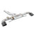 Supersprint Rear exhaust right - left with valve, endpipes  "GT Black" (170x105mm) - 779805