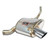 Supersprint Rear exhaust Right O 90(For the stock rear bumper) - 789504.