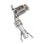 Supersprint Turbo downpipe kit + Metallic catalytic converter - 831821