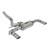 Supersprint Rear exhaust right - left with valve - 833335