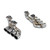 Supersprint Quad endpipe kit right & left OOOO 70mm - 849914
