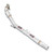 Supersprint Turbo downpipe kit (Replaces catalytic converter) - 914211
