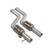 Supersprint Metallic catalytic converter Right - Left + "X-Pipe" - 981802