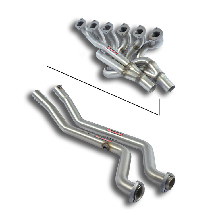 Supersprint Manifold + connecting pipes 100% Stainless steel(Left Hand Drive) - 041001