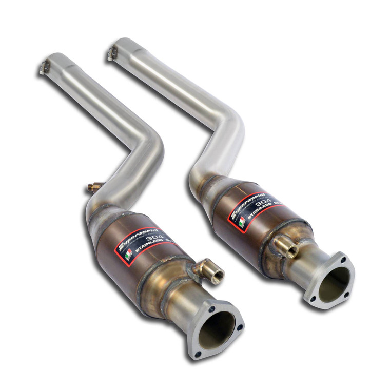 Supersprint Front pipe with  Metallic catalytic converter Right + Left - 044902