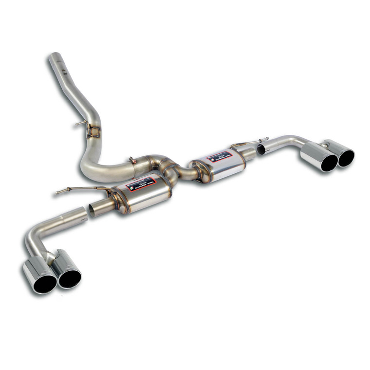 Supersprint Rear exhaust "Racing" Right OO90 - Left OO90 - 048436