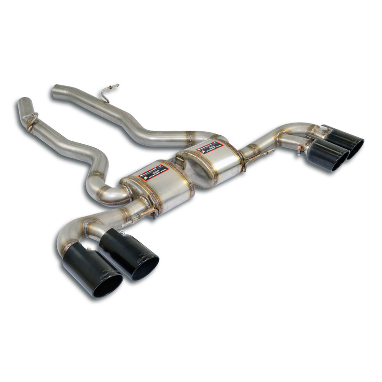 Supersprint Rear exhaust "Race" Right OO100 + Left OO100 "Gun Metal Grey" - 049136