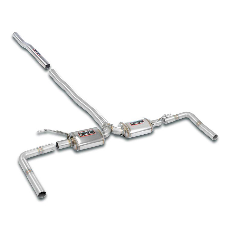Supersprint Rear exhaust Right - Left "Racing" - 048154