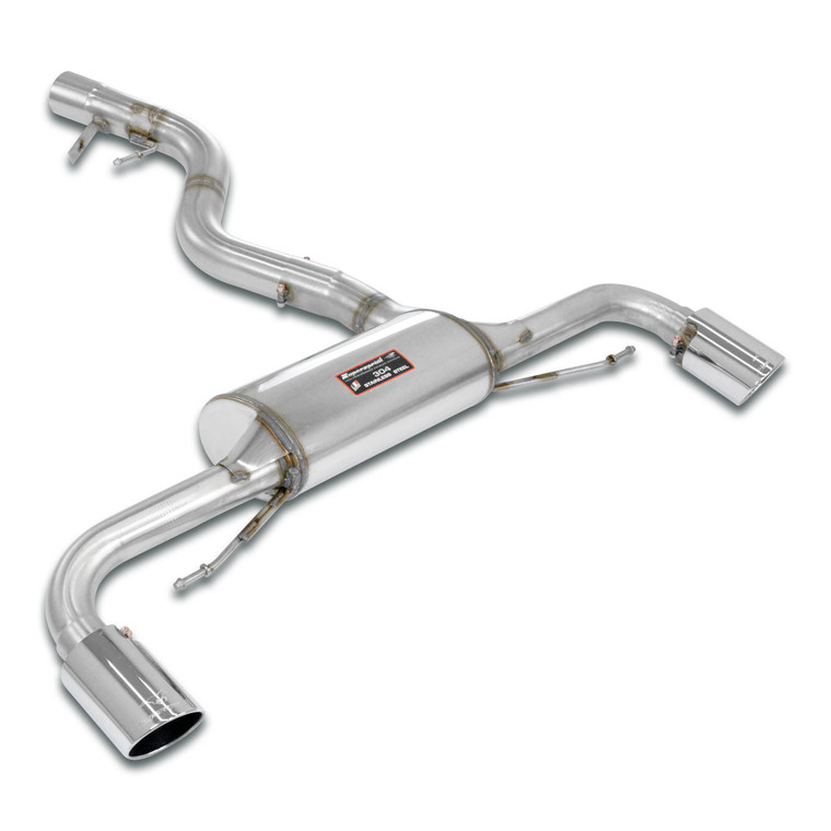 Supersprint Rear exhaust "Racing" Right O100 - Left O100 - 049254