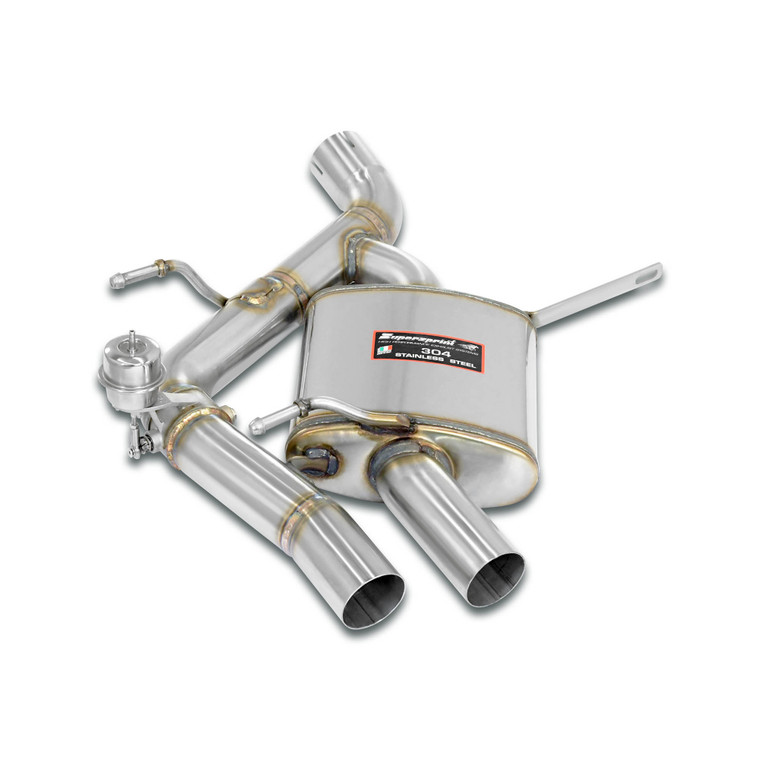 Supersprint Rear exhaust "Race" Left with valve (Vacuum) - 131974