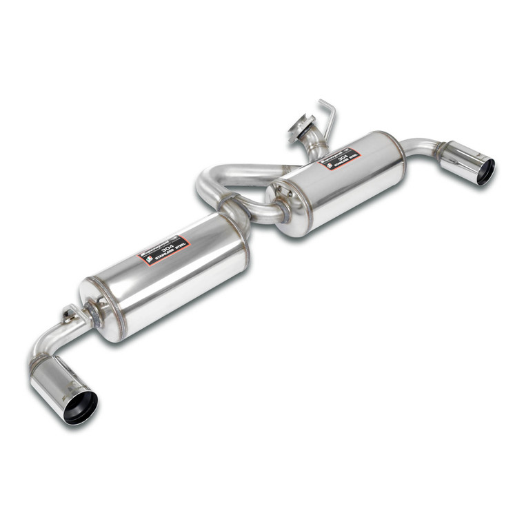 Supersprint Rear exhaust Right 100% Stainless Steel O76 + Left O76 - 151704.