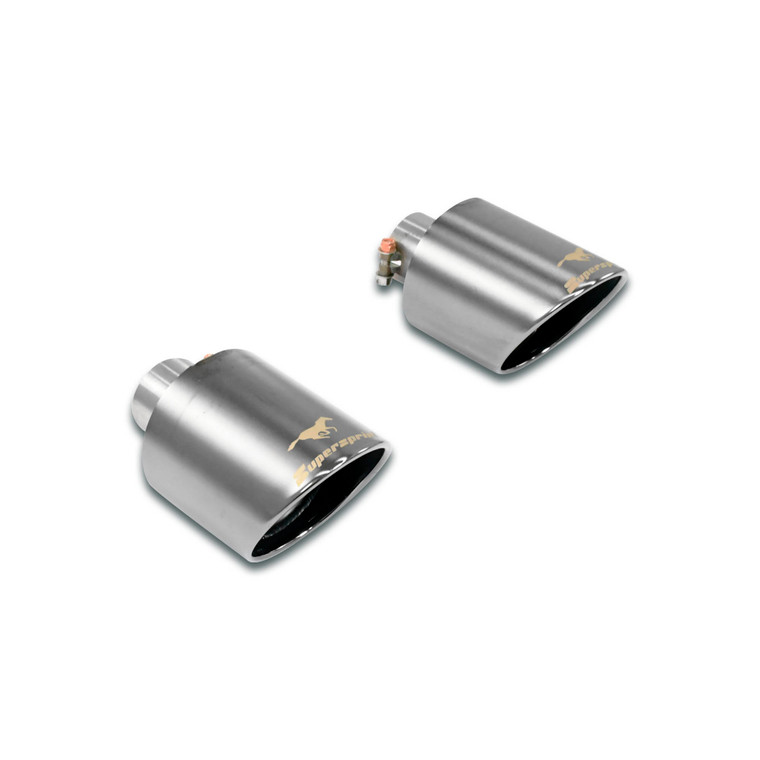 Supersprint Endpipe kit Right - Left "Gun Metal Grey" O 120 - 132076