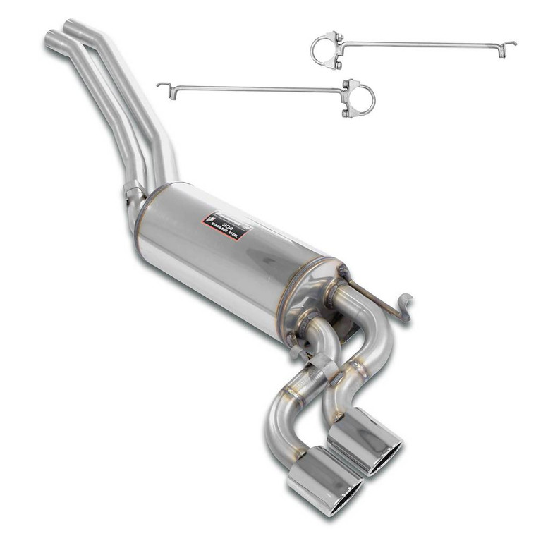 Supersprint Mid-pipe kit + rear muffler "S-Bend" 2 Ov. 90x70 - 173327