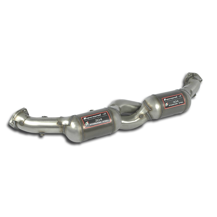 Supersprint Front pipe with Metallic catalytic converter Right + Left 100CPSI - 241202