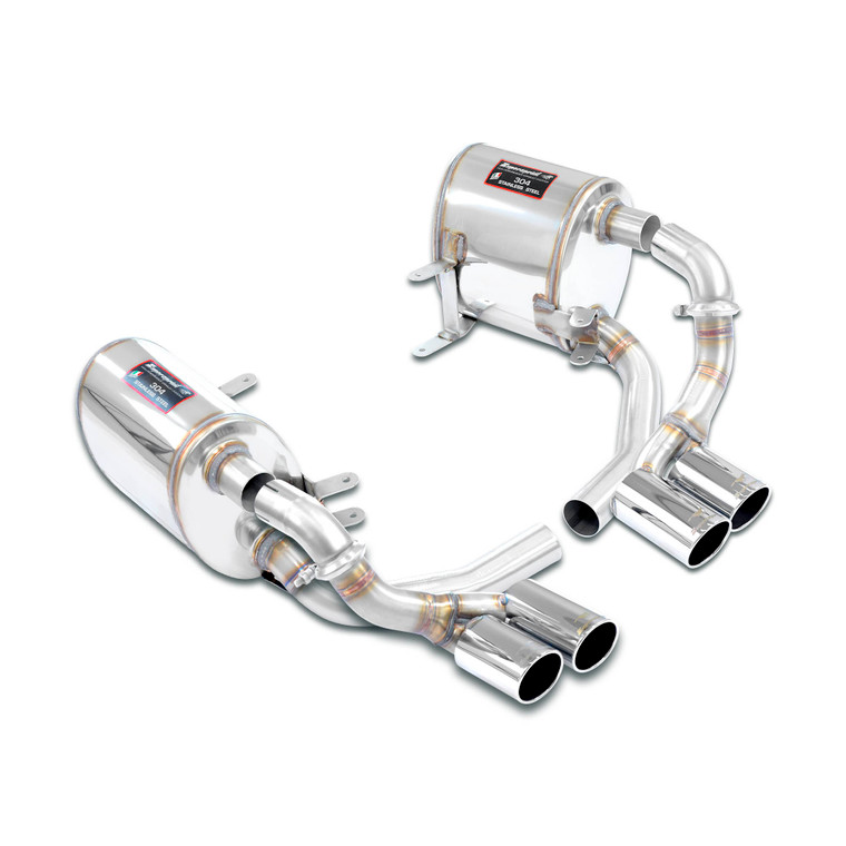 Supersprint Sport Mufflers Package, quad tips (with EEC Homologation) - 243420