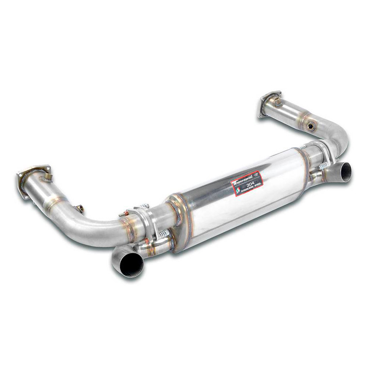 Supersprint Rear exhaust Right + Left "Race" (replace the OEM catalytic converter) - 243334