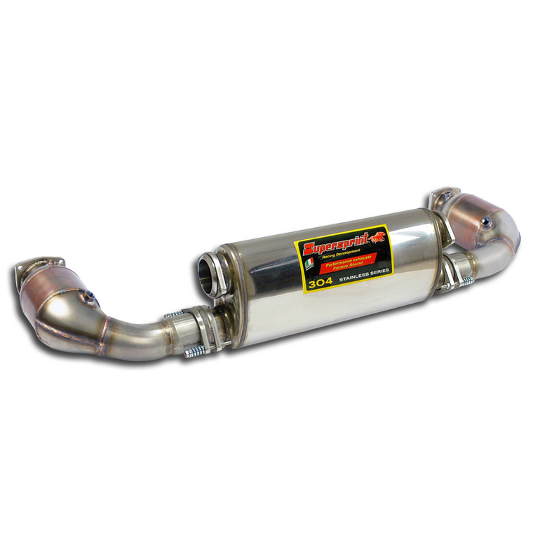 Supersprint Rear exhaust Right - Left "Sport" + Metallic catalytic converters - 244404