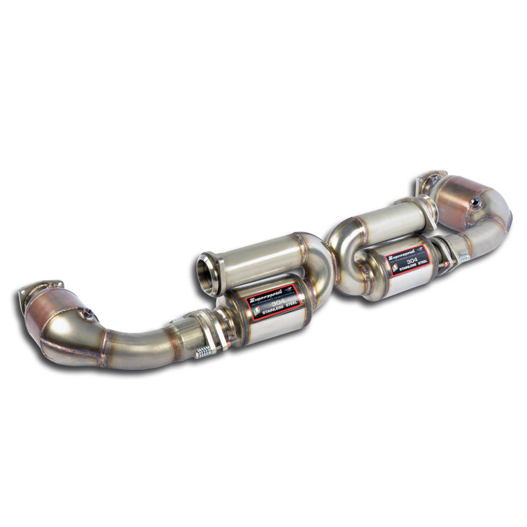 Supersprint Rear exhaust Right - Left "Race" + Metallic catalytic converters - 244454