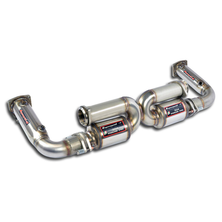 Supersprint Rear exhaust Right - Left "Race"(Replaces catalytic converter) - 244474