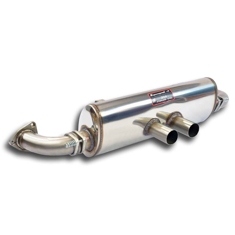 Supersprint Rear muffler "Cup" + connecting pipes kit right - left - 248504