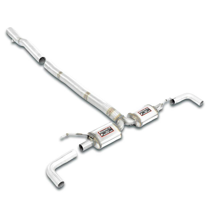 Supersprint Rear exhaust Right - Left "Racing" - 048204