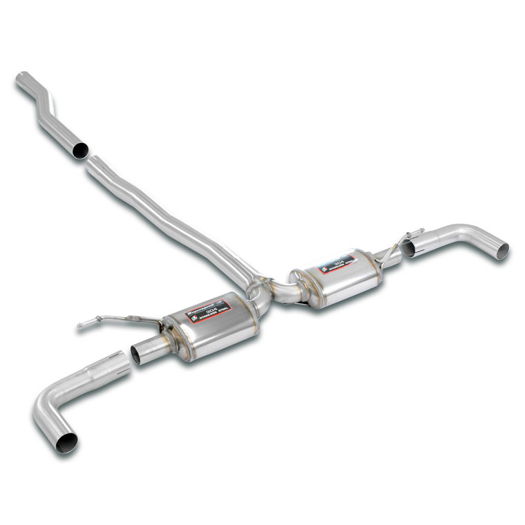 Supersprint Rear exhaust Right - Left "Racing" - 048304