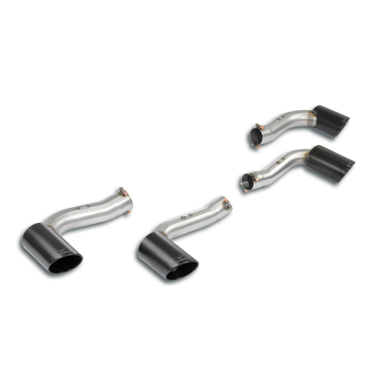 Supersprint Endpipe kit Right OO100 - Left OO100 "Gun Metal Grey" - 350936