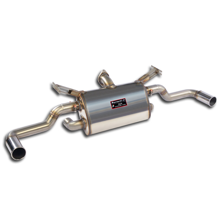 Supersprint Rear exhaust Right O70 - Left O70 ''Sport/Racing''With By-Pass pipe for the stock valve - 390654