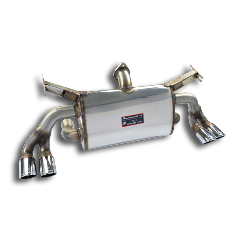 Supersprint Rear exhaust "Sport/Racing" Right OO70 - Left OO70With By-Pass pipe for the stock valve - 390656