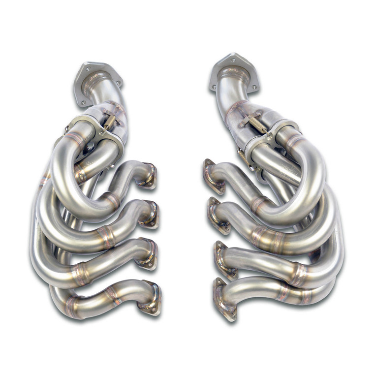 Supersprint Manifold 100% Stainless steel right - left for OEM catalytic converter - 393501