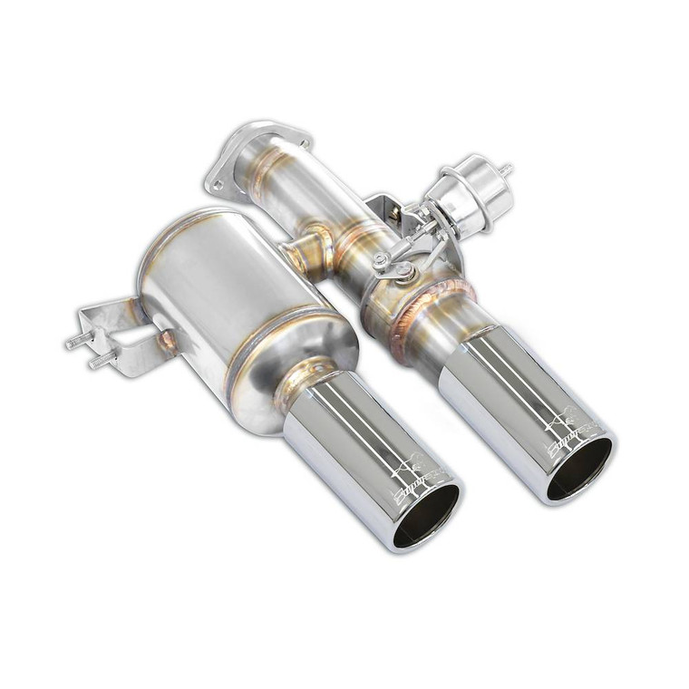 Supersprint Rear exhaust Left OO76 with valve (Vacuum) - 394436