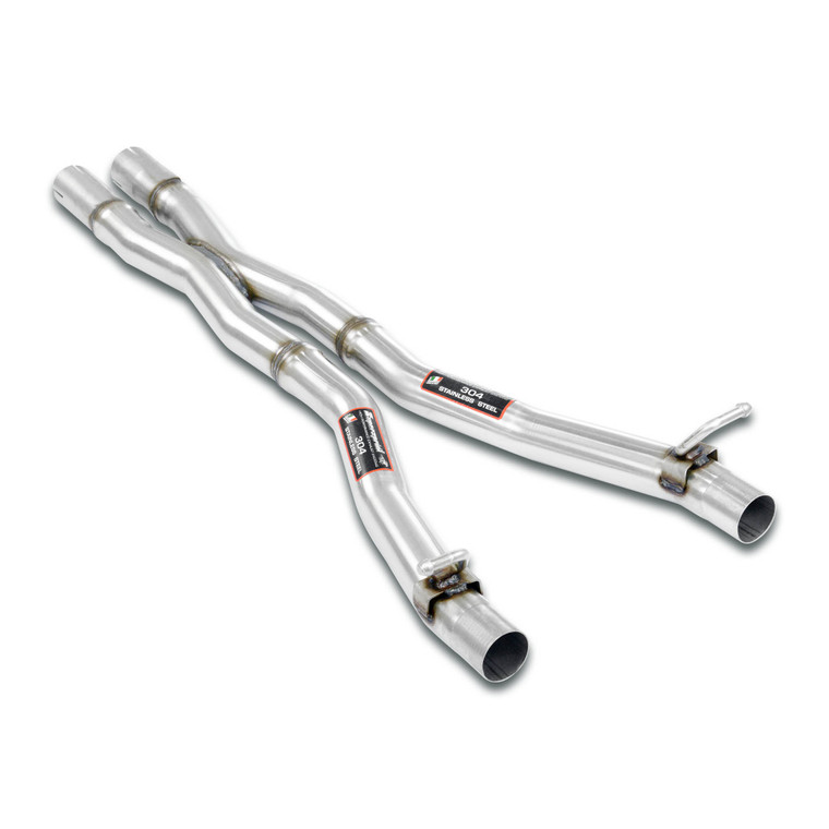 Supersprint Centre pipes kit Right - Left with  "X".Replace OEM centre exhaust - 390813