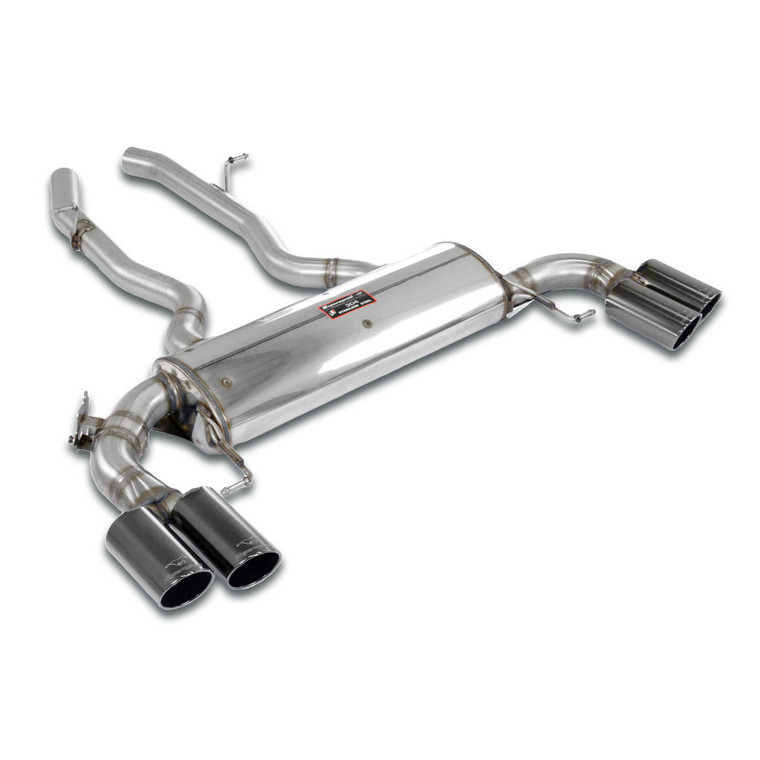 Supersprint Rear exhaust Right "Gun Metal Grey" OO90 - Left OO90 with valve - 525536